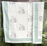 Rabbit Hand Block Printed Baby Dohar