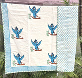 Chidiya Hand Block Printed Baby Dohar