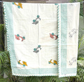 Scooter Hand Block Printed Baby Dohar
