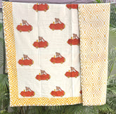 Red Car Hand Block Printed Baby Dohar