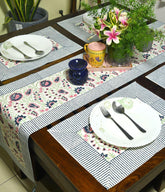 Mughal Mirage in Flouroscents Hand Block Cotton Canvas Table Mat