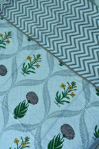 Marigold with Yellow Lilly Hand Block Dohar
