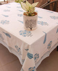 Blue Water Lily Table Cover - Moriyo Decor