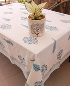 Blue Water Lily Table Cover - Moriyo Decor