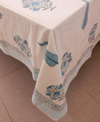 Blue Water Lily Table Cover - Moriyo Decor