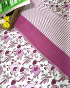 Pink Baby Elephant Design Hand Block Dohar