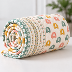Baby Elephant Hand Block Baby Quilt
