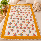 Umbrella Hand Block Baby Quilt