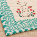 Rabbit Hand Block Baby Quilt