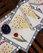 Pink Kaner Rajasthani Floral Table Mat - Moriyo Decor