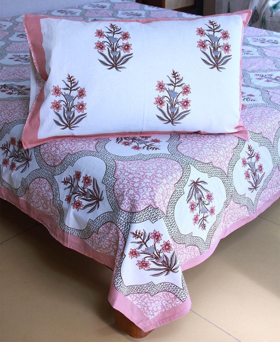 Pink Stem Bouquet – Colours on White Collection - 220TC - Moriyo Decor