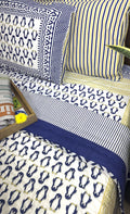 Blue Penguin Design Hand Block Dohar