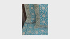 Gaandhar ke Hare Kamal Hand Block Bedsheet with 2 Pillow Cover Set - 280TC