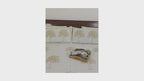 Sandy Yellow Palm Hand Block Bedsheet with 2 Pillow Cover Set - 220TC
