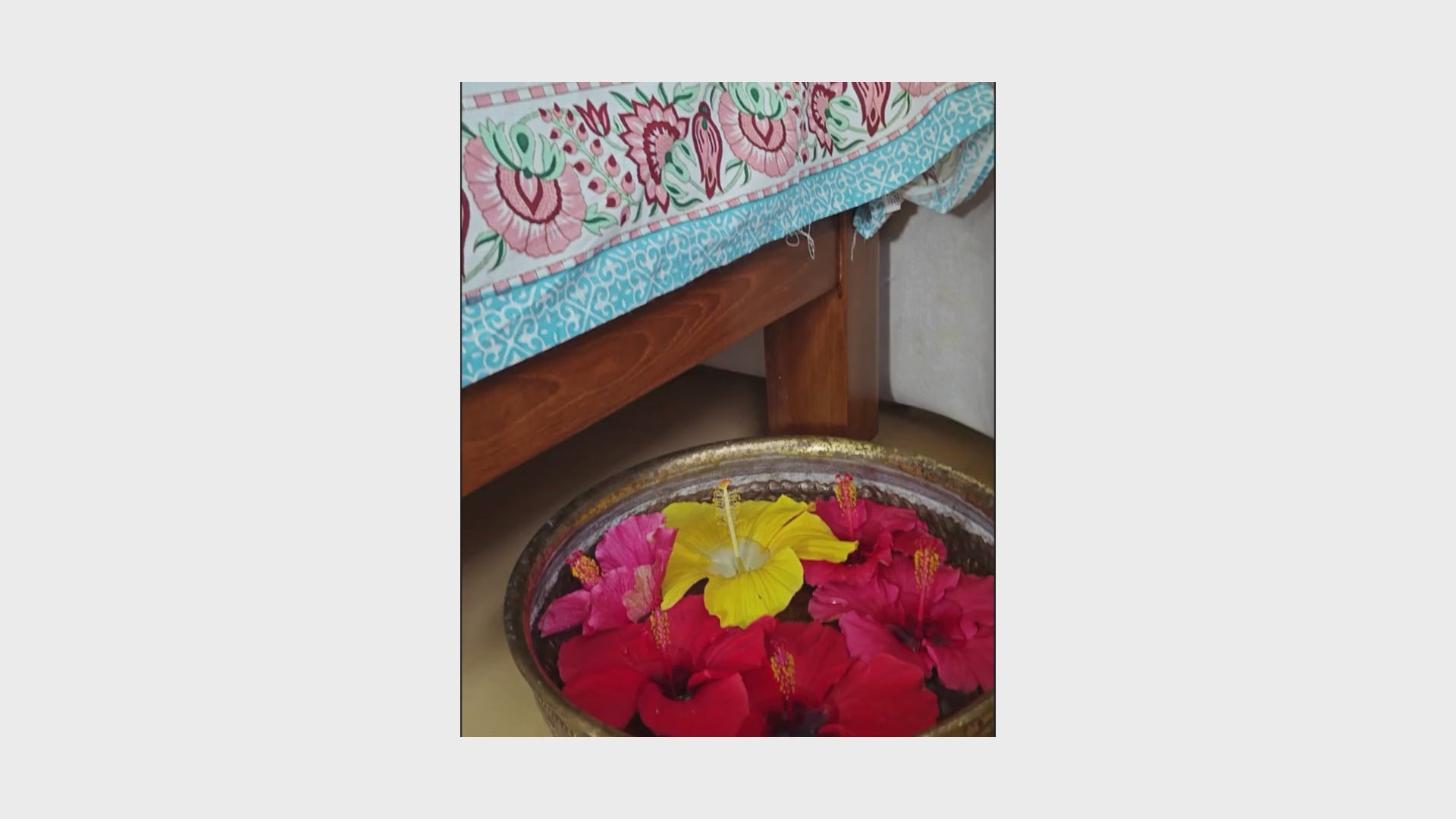 Paisley on Blue Hand Block Bedsheet with 2 Pillow Cover Set - 280TC