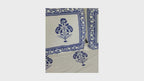 Royal Blue Marigold Hand Block Bedsheet with 2 Pillow Cover Set -220TC
