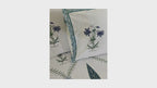 Neela Rajnigandha Hand Block Bedsheet with 2 Pillow Cover Set - 320TC