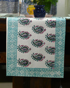 Rangeen Paisley Hand Block Cotton Canvas Table Mat