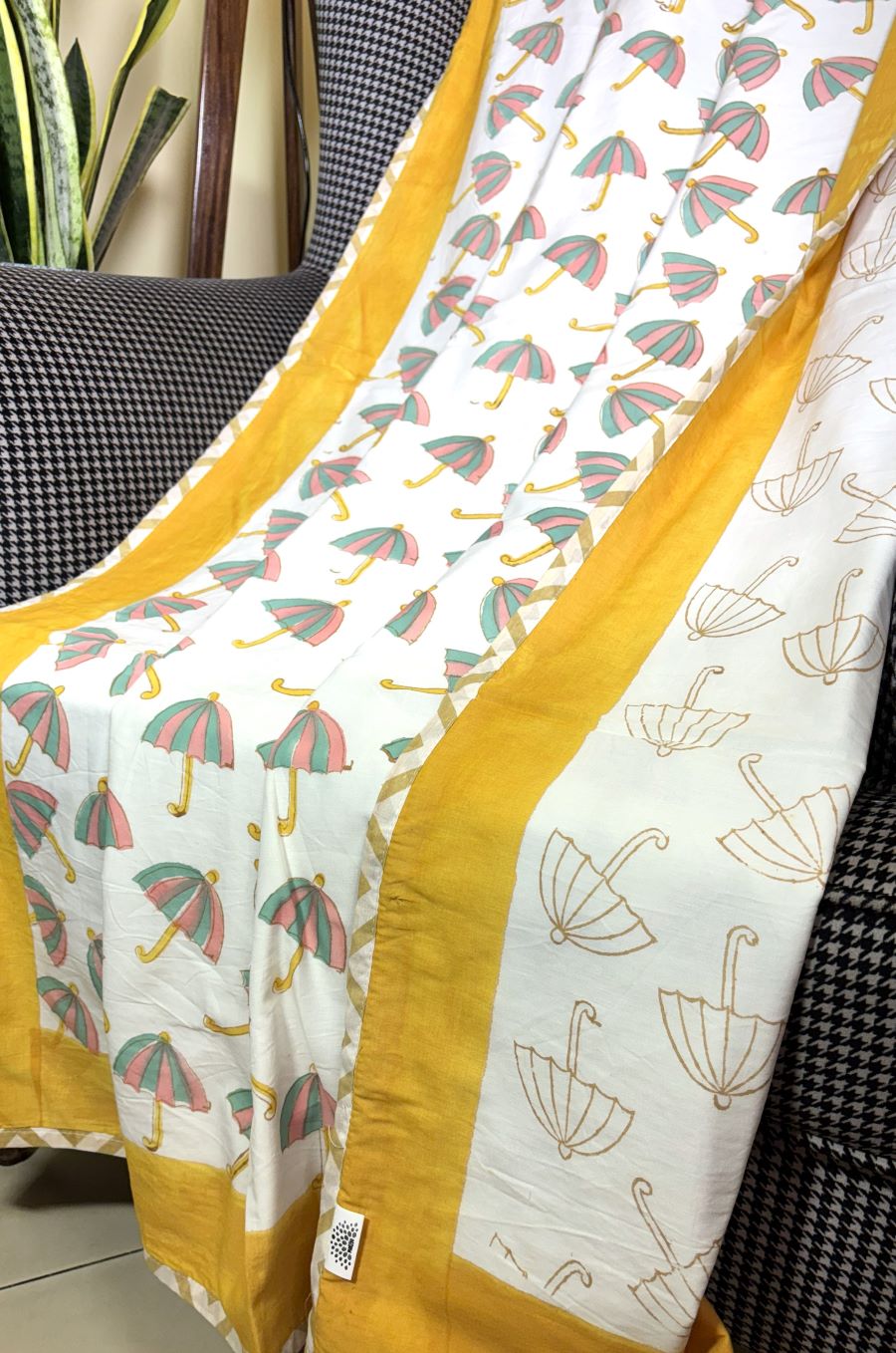 Umbrella Hand Block Printed  Baby Dohar